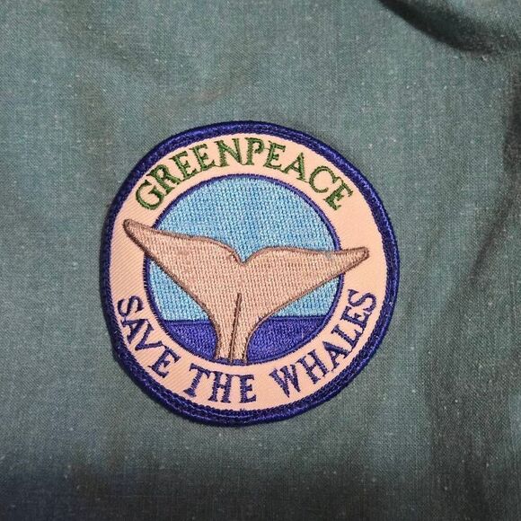 VINTAGE BEACH BLVD CHORE COAT GREEN 100% COTTON GREENPEACE MENS SIZE LARGE - Picture 3 of 10